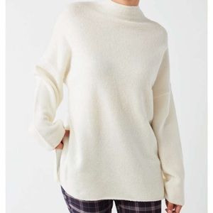 Urban outfitters white fuzzy sweater